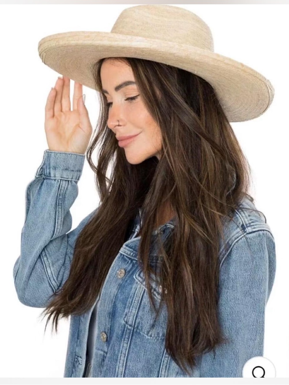 l*space Natural Rancher Wide-Brim Straw Hat